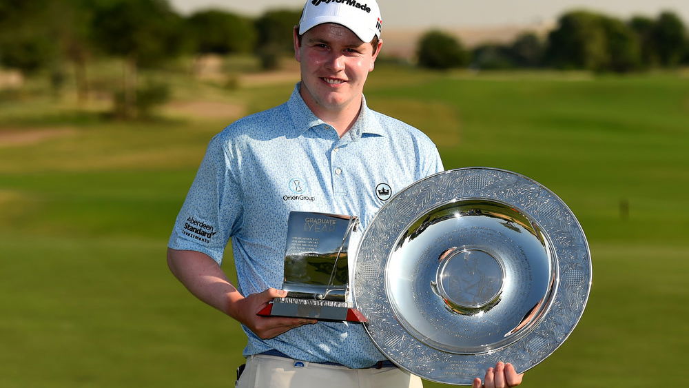 Robert MacIntyre pipped fellow TaylorMade players to the Rookie of the Year award.